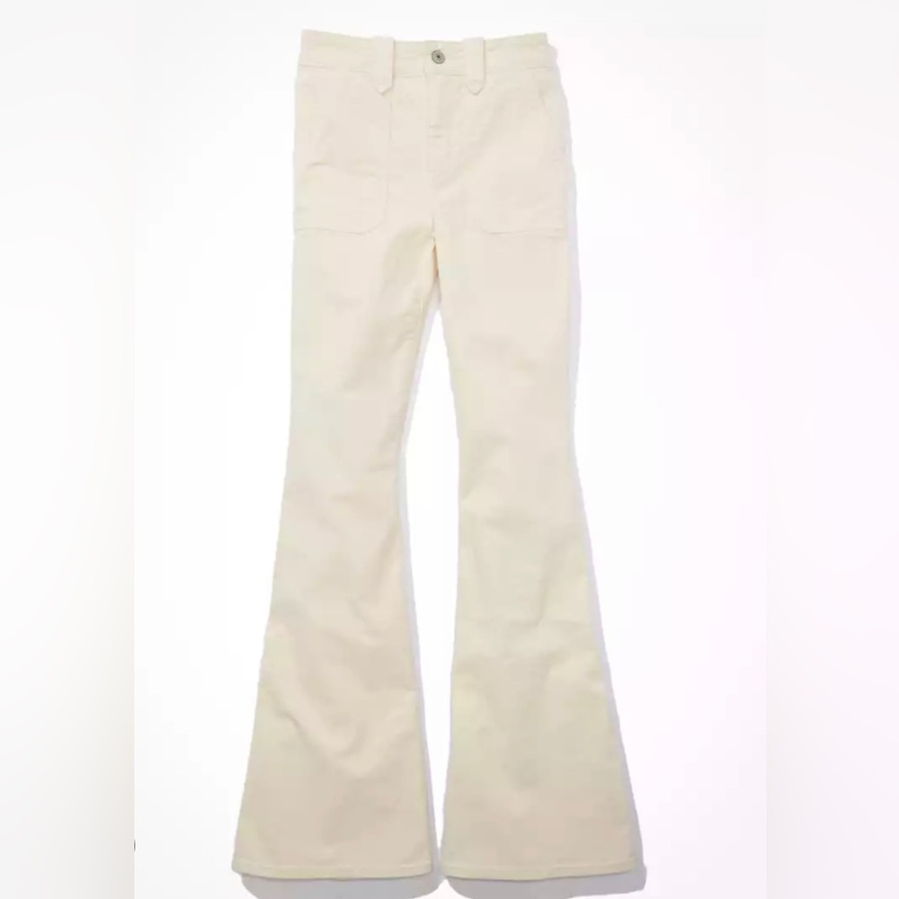 Flare pants size medium tan from forever 21.